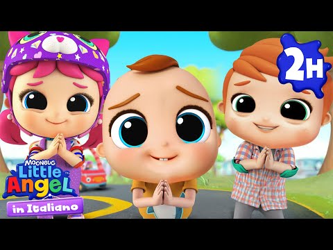 Impara a dire per favore e grazie! | Little Angel Italiano | Cartoni Animati con Gianni Piccino