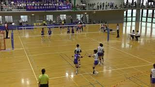 銀河学院 VS 進徳女子 広島県女子決勝 高校総体 バレー
