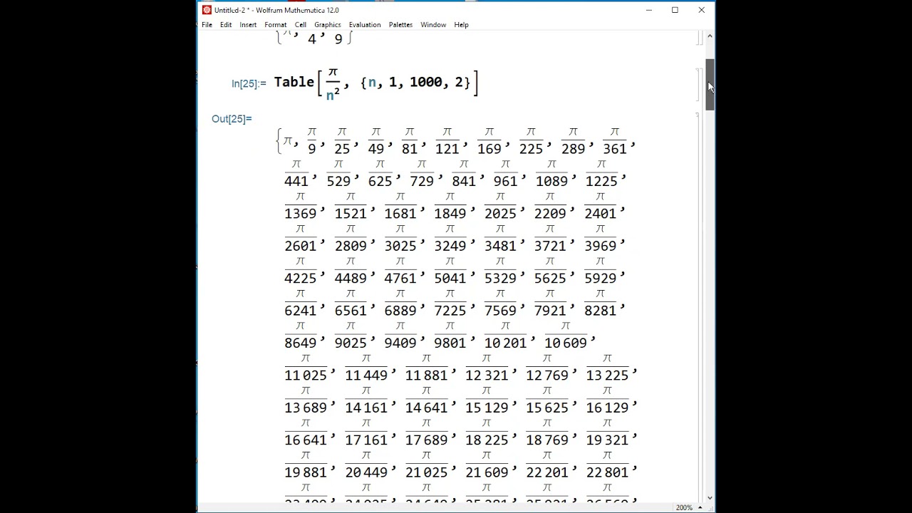 Introduction to Lists in Mathematica