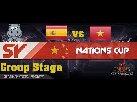 AOE2 SY Nationscup | GL GS | Spain vs Vietnam