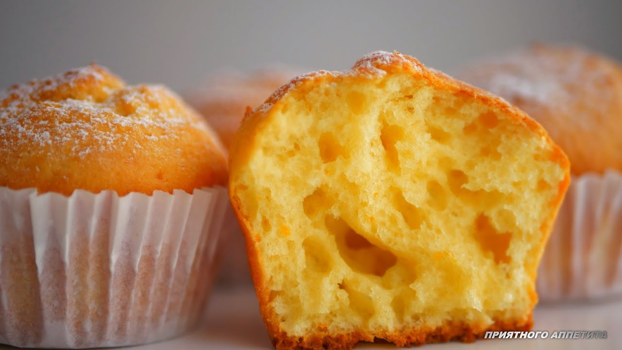 Творожные кексы Воздушные на скорую руку #быстро_к_чаю