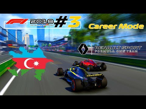 F1 2018 Career Mode Part 4 : TEAMMATES COLLIDING IN BAKU