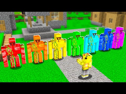 1000$ RENKLİ GOLEMLER - Minecraft