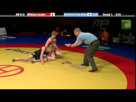 53 KG Finals (1 of 2) - Whitney Conder vs. Katherine Fulp-Allen