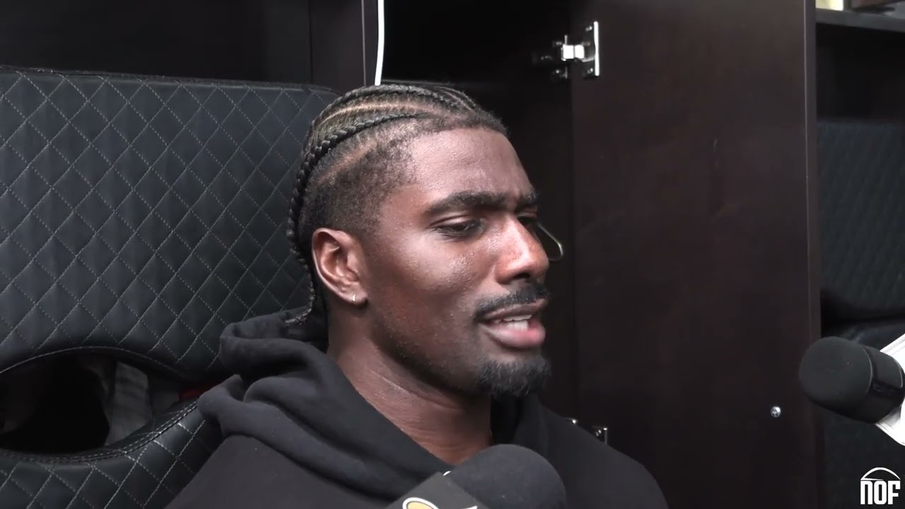 Saints TE Juwan Johnson on relationship with Tyler Shough, confidence and celebrating with teammates