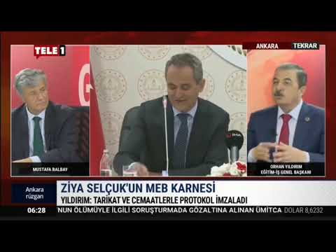  Genel Başkanımız Orhan Yıldırım, Tele 1 TV’de, Mustafa Balbay’ın hazırlayıp sunduğu “Ankara Rüzgarı” programında, Ziya Selçuk`un Milli Eğitim Bakanlığı`ndan istifasını, eğitimde yaşanan sorunları değerlendirdi. | EĞİTİM İŞ