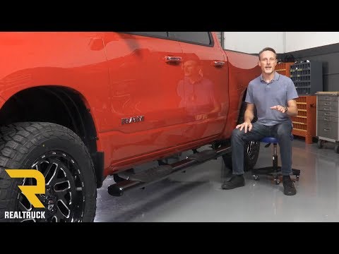 How to Install Ionic 5\" Black & Stainless Nerf Bars on a 2019 Dodge Ram 1500