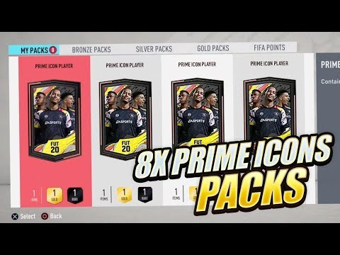 8X GUARANTEED PRIME ICON PACKS! FIFA 20 ULTIMATE TEAM