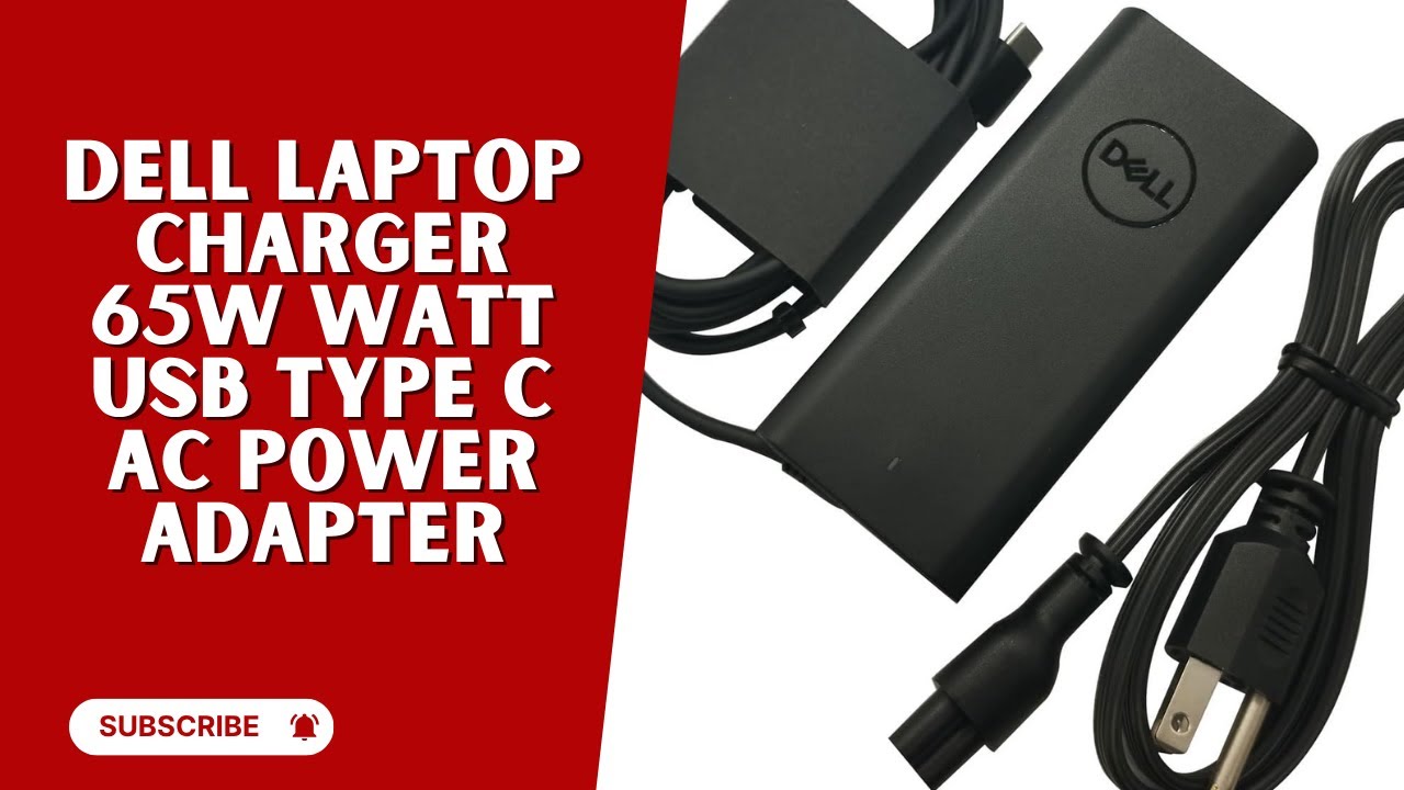 Dell 65W USB-C Laptop Charger | Genuine Dell USB C Power Adapter