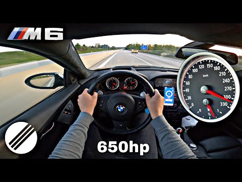 BMW M6 V10 KOMPRESSOR INFINITAS TOP SPEED DRIVE AUF DEUTSCHER AUTOBAHN 🏎