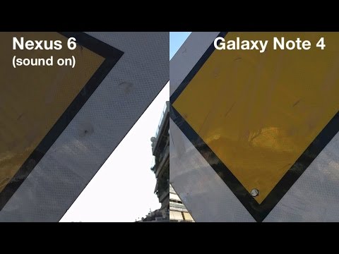 Nexus 6 vs Galaxy Note 4 - 1080p Video
