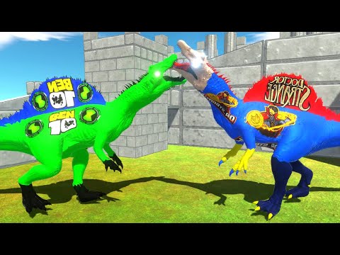 BEN 10 SPINOSAURUS MEDIEVAL DEATH RUN - Animal Revolt Battle Simulator