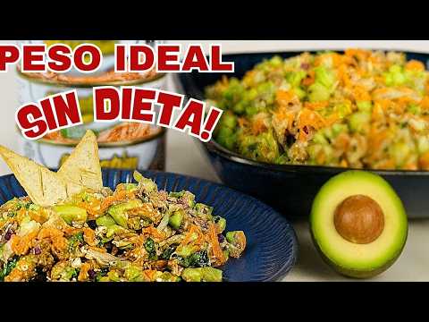 Ensalada ligera de atún con salsa ponzu
