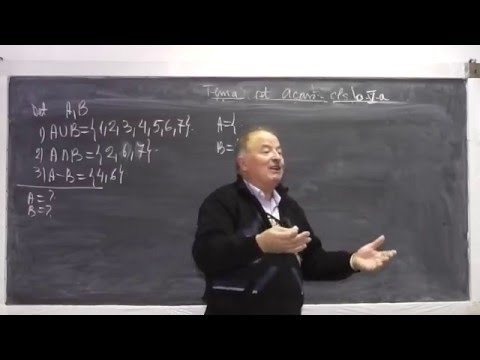 Lectia 812 - Modalitati de a indica o multime | Operatii: Reuniunea Intersectia Diferenta - Clasa 5