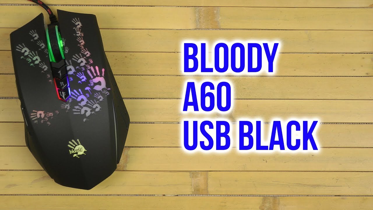 Мышь A4Tech Bloody A60, черный