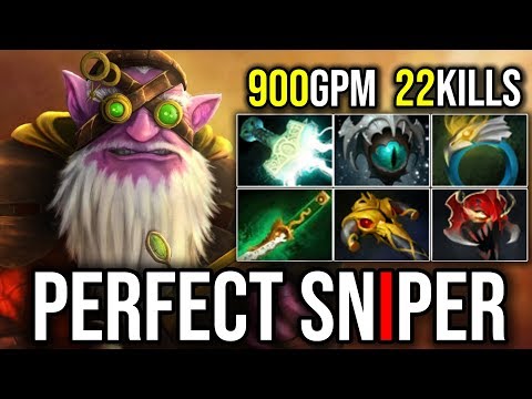 [Sniper] THE IMMORTAL MACHINE GUN 22Kills No Death 900GPM 7.18 | Dota 2 FullGame