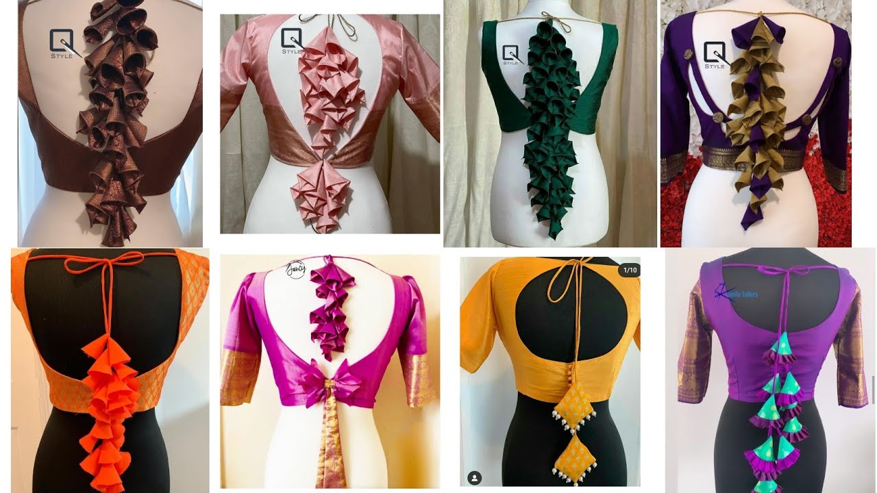 Watch video Very Stylish Blouse|| Back Neck Trendy Blouse Tassels design|| Trendy Dori blouse latkan design|| Now Very Stylish Blouse|| Back Neck Trendy Blouse Tassels design|| Trendy Dori blouse latkan design||