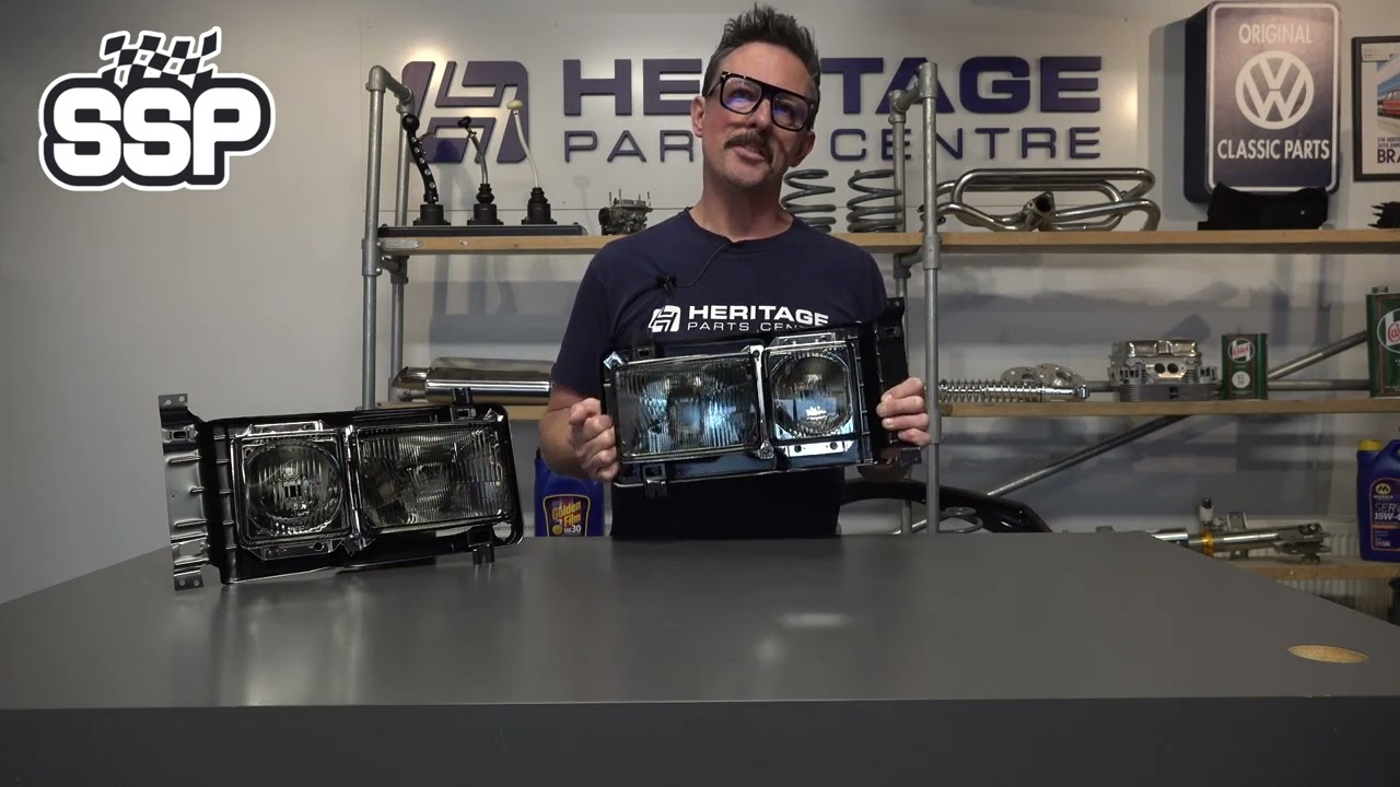 SSP Type 25 / T3 Vanagon Square Headlights | Heritage Parts Centre Parts Video