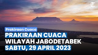 Prakiraan Cuaca untuk Wilayah Jabodetabek pada Sabtu, 29 April 2023