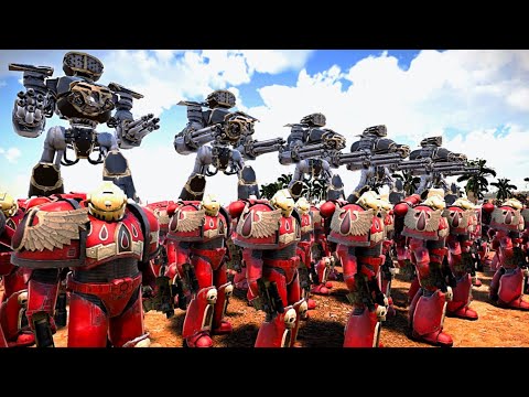 Space Marines & Reaver Battle Titans Vs 5,000,000 Zombies - UEBS 2: Warhammer 40K Mod