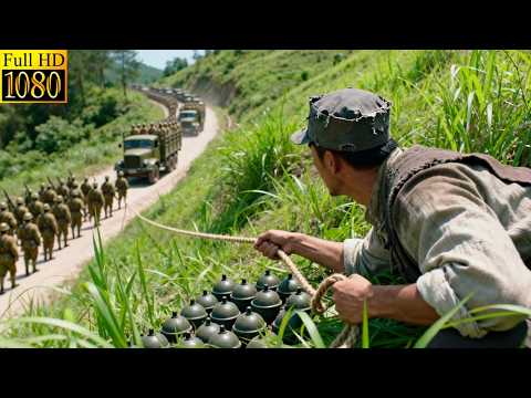 Eight Route soldiers ambush in the grass, remotely detonating mines to wipe out over 1,000 Japanese.