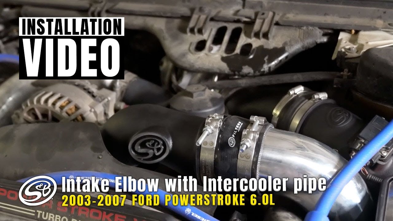 S&B Intake Elbow with Intercooler Pipe for 03-07 Ford Powerstroke 6.0L