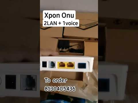 XPON ONU with VOICE ... #ftth #epon #gpon  #internetserviceprovider  #broadband #trending #viral