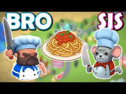 Overcooked 2 is Really Fun! (Bro and Sis Playthrough)
