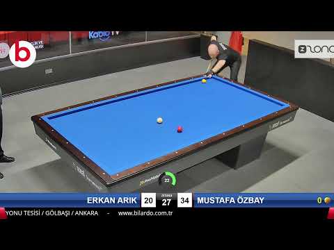 ERKAN ARIK & MUSTAFA ÖZBAY Bilardo Maçı - 2022 ERKEKLER 1.ETAP-12.TUR