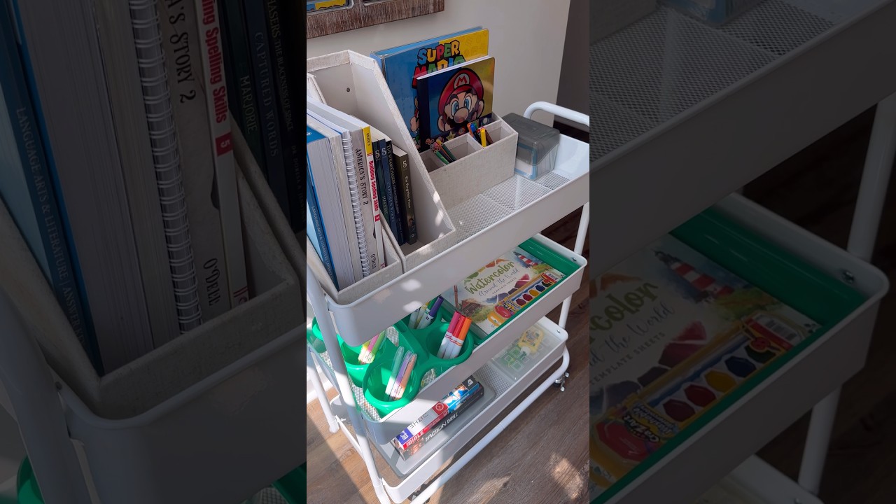 BACK TO HOMESCHOOL📚#backtoschool #schoolsupplies #homeschool #organization #sahm #voiceover