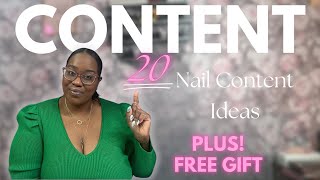 20 NAIL CONTENT IDEAS TO POST FOR YOUR BUSINESS | no more excuses! Start posting on social media NOW