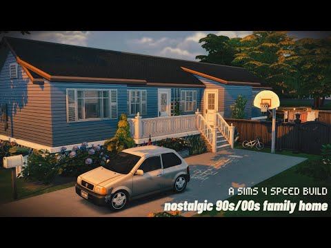 nostalgic 90s/00s family home | a sims 4 speed build w/cc