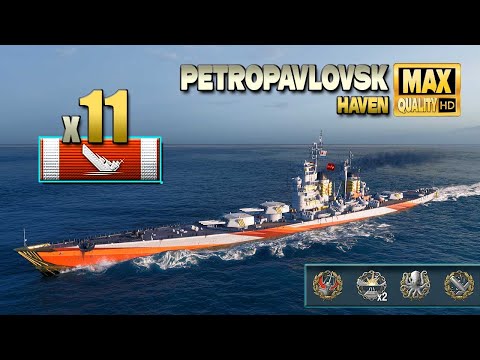 Cruiser Petropavlovsk: Excellent play with 11 destroyed ships - World of Warships