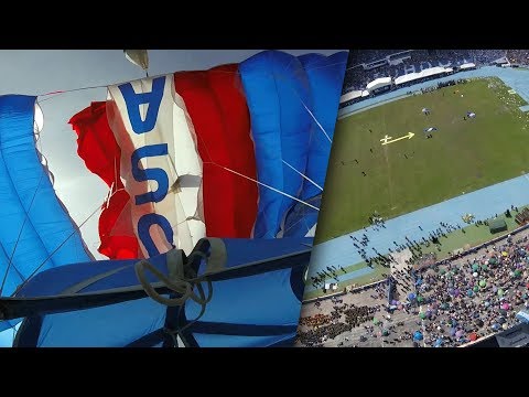 Friday Freakout: Parachute Rips In Half On Demo Jump, Lands In Stadium