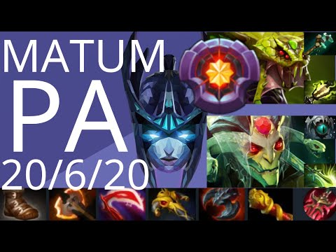 MATUMBAMAN Phantom Assassin vs Medusa, Lina, Venomancer - dusa ignored - dota2
