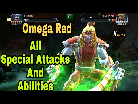 Omega Red All Special Attacks And Abilities (Marvel Contest Of Champions)