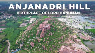 Anjanadri Hill - Birthplace of Lord Hanuman  Drone