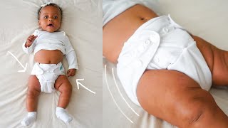 How To Put A Pocket Diaper On A Baby + How The Snaps Work