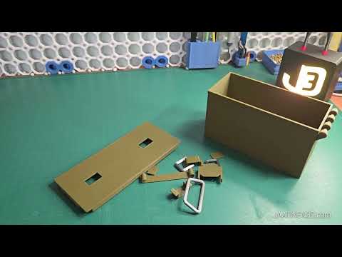 Assembling the Ammo Box Container — military style storage box!