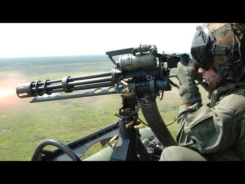 US Marines Firing The Powerful GAU-21 Machine Gun & M134 Minigun - Close Air Support Trainings