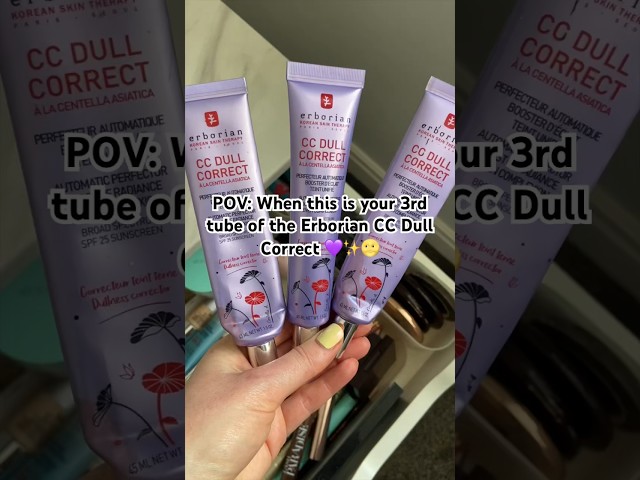 Vídeo relacionado con Erborian - CC Dull Correct - Tratamiento Perfeccionador Automático del Tez - Potenciador de Brillo, Unifica e Ilumina el Tez - Para Pieles Opacas y Cansadas - Cuidado Cosmético Coreano - 15ml