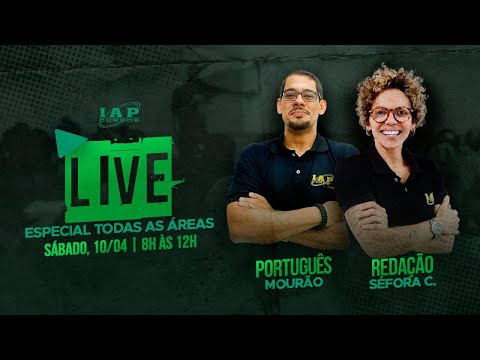 Banner de capa do material gratuito LIVE: ESPECIAL TODAS AS ÁREAS.