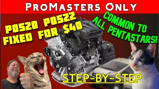 Pentastar 3.6 3.2 Oil Pressure Sensor FIX code P0520 P0522 P0521 Dodge Ram Chrysler Jeep Promaster!