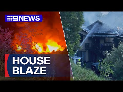 Seven people escape burning home in Sydney's west | 9 News Australia