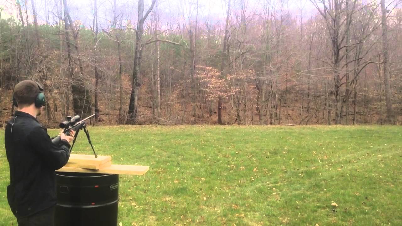 Cutting down trees with explosives