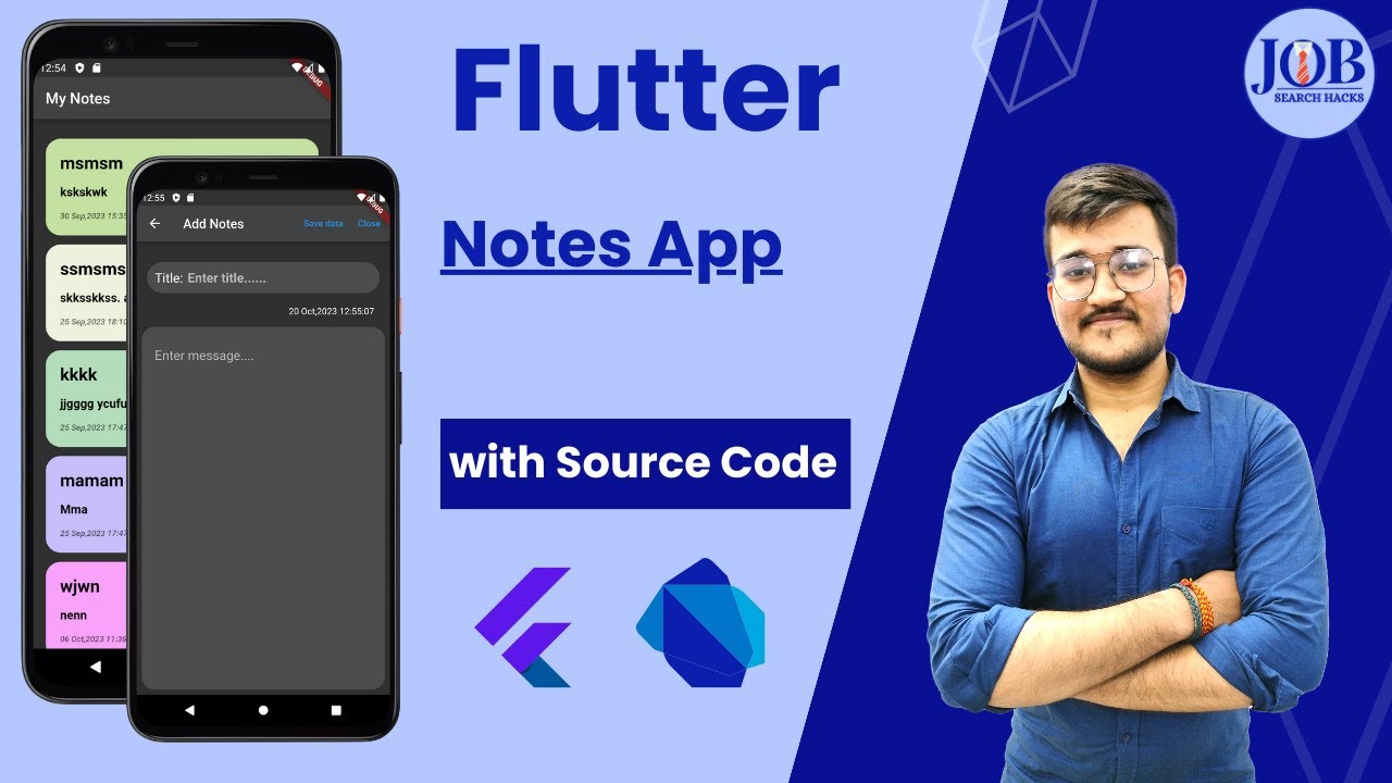 Flutter | Notes App Tutorial For Beginners | Android Studio