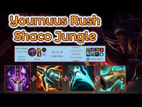 Youmuu's Ghostblade Rush on Shaco - S12 Ranked [League of Legends] Full Gameplay - Infernal Shaco
