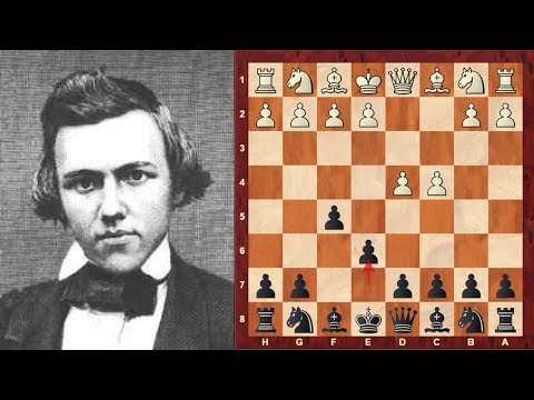 Classic Chess game: Daniel Harrwitz vs Paul Morphy (1858) : Dutch Defense: Rubinstein Variation