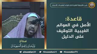 صورة قاعدة: الأصل في العوالم الغيبية التوقيف على الدليل