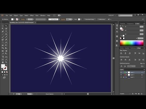 How to Draw a Sparkling Star in Adobe Illustrator | 2